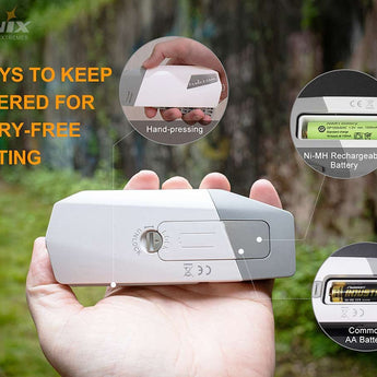 Fenix E-STAR USB-C Rechargeable Emergency Flashlight - 100 Lumens - Includes 1 x NiMH AA