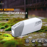 Fenix E-STAR USB-C Rechargeable Emergency Flashlight - 100 Lumens - Includes 1 x NiMH AA