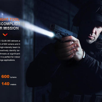 Fenix GL06 Lightweight LED Weapon Light - 600 Lumens - Includes 1 x ARB-L16-700UP