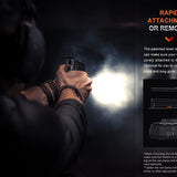 Fenix GL06 Lightweight LED Weapon Light - 600 Lumens - Includes 1 x ARB-L16-700UP