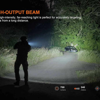 Fenix GL07 Compact High-Output LED Weapon Light - 700 Lumens - Luminus SFT12R - Includes 1 x 16340 with USB-C Charging Port