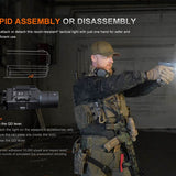 Fenix GL19R V2.0 USB-C Rechargeable LED Weapon Light - 1200 Lumens - Luminus SFT25R - Includes 1 x 18350