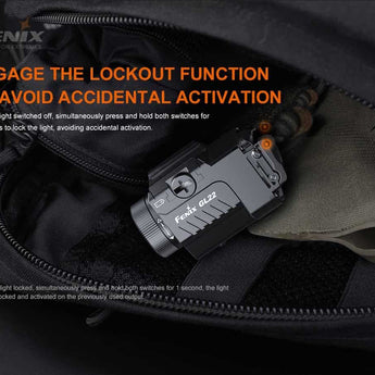 Fenix GL22 Rechargeable LED Weapon Light with Red Laser - Luminus SST20 - 750 Lumens - Includes 1 x 16340