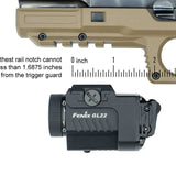 Fenix GL22 Rechargeable LED Weapon Light with Red Laser - Luminus SST20 - 750 Lumens - Includes 1 x 16340