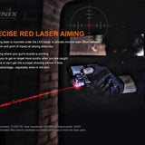 Fenix GL22 Rechargeable LED Weapon Light with Red Laser - Luminus SST20 - 750 Lumens - Includes 1 x 16340