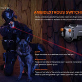 Fenix GL22 Rechargeable LED Weapon Light with Red Laser - Luminus SST20 - 750 Lumens - Includes 1 x 16340