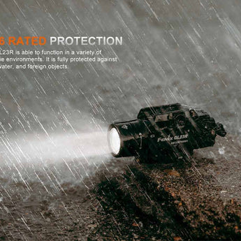 Fenix GL23R USB-C Rechargeable LED Weapon Light - 1200 Lumens - Luminus SFT40 - 520nm Green Laser - Includes 1 x 18350