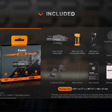 Fenix GL23R USB-C Rechargeable LED Weapon Light - 1200 Lumens - Luminus SFT40 - 520nm Green Laser - Includes 1 x 18350