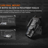 Fenix GL23R USB-C Rechargeable LED Weapon Light - 1200 Lumens - Luminus SFT40 - 520nm Green Laser - Includes 1 x 18350