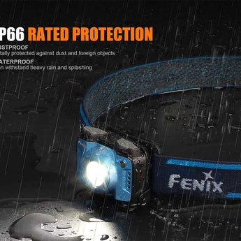 Fenix HL12R Rechargeable LED Headlamp - CREE XP-G2 and Nichia Red LED - 400 Lumens - Uses Built-In 1000mAh Li-Poly Battery Pack - Purple, Blue or Grey