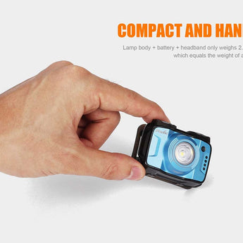 Fenix HL12R Rechargeable LED Headlamp - CREE XP-G2 and Nichia Red LED - 400 Lumens - Uses Built-In 1000mAh Li-Poly Battery Pack - Purple, Blue or Grey