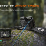 Fenix HL12R V2.0 USB-C Rechargeable LED Headlamp - 500 Lumens - Luminus SST20 - Uses Built-in 950mAh Li-ion Battery Pack - Gun Gray or Purple