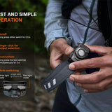 Fenix HL12R V2.0 USB-C Rechargeable LED Headlamp - 500 Lumens - Luminus SST20 - Uses Built-in 950mAh Li-ion Battery Pack - Gun Gray or Purple