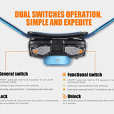 Fenix HL12R Rechargeable LED Headlamp - CREE XP-G2 and Nichia Red LED - 400 Lumens - Uses Built-In 1000mAh Li-Poly Battery Pack - Purple, Blue or Grey