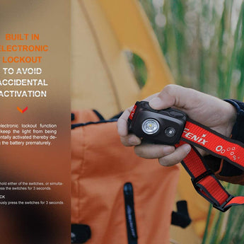 Fenix HL16 Lightweight LED Headlamp - 450 Lumens - Luminus SST20 - Includes 3 x AAA - Black, Pink, Green