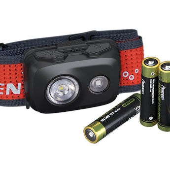 Fenix HL16 Lightweight LED Headlamp - 450 Lumens - Luminus SST20 - Includes 3 x AAA - Black, Pink, Green