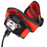 Fenix HL18R-T Rechargeable Ultralight Trail Running LED Headlamp - CREE XP-G3 S3 - 500 Lumens - Includes Li-Poly Battery Pack