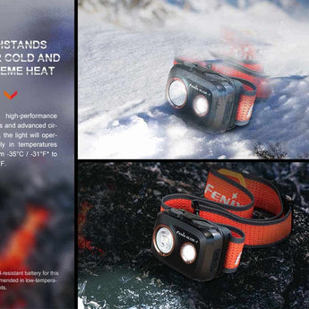 Fenix HL32R-T USB-C Rechargeable Trail Running Headlamp - 800 Lumens - Luminus SST20 - Includes 1 x ARB-LP1900 Li-Poly Battery Pack - Black, Blue, and Rose Red