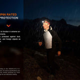 Fenix HL32R-T USB-C Rechargeable Trail Running Headlamp - 800 Lumens - Luminus SST20 - Includes 1 x ARB-LP1900 Li-Poly Battery Pack - Black, Blue, and Rose Red