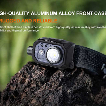 Fenix HL45R USB-C Rechargeable Multipurpose Focusable Induction Headlamp - 1000 Lumens - Luminus SFT25R - Includes 1 x 1900mAh Li-ion Battery Pack