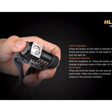 Fenix HL50 Lightweight All-Weather Headlamp - Detachable Lamp - CREE XM-L2 T6 LED - Neutral White - 365 Lumens - Uses 1 x CR123A or 1 x AA
