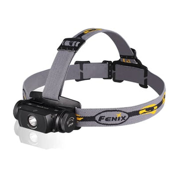 Fenix HL55 Lightweight Headlamp - CREE XM-L2 T6 LED - Neutral White - 900 Lumens - Uses 2 x CR123As or 1 x 18650