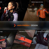 Fenix HM62-T Lightweight Trail Running LED Headlamp - 1200 Lumens - Luminus SST40 - Includes 1 x USB-C Rechargeable 18650 - Black or Magma