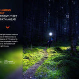 Fenix HM65R-T V2.0 USB-C Rechargeable LED Headlamp - Luminus SST40 - 1600 Lumens - Includes 1 x 18650 - Black, Purple, or Nebular