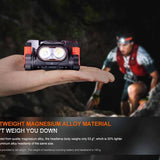 Fenix HM65R-T V2.0 USB-C Rechargeable LED Headlamp - Luminus SST40 - 1600 Lumens - Includes 1 x 18650 - Black, Purple, or Nebular