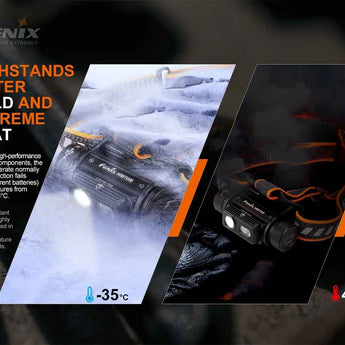 Fenix HM70R USB-C Rechargeable LED Headlamp - 1600 Lumens - Luminus SST40 - Includes 1 x 21700