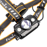 Fenix HP30R-V2 USB-C Rechargeable LED Headlamp - CREE XHP50 and XP-G3 S4 - 3000 Lumens - Includes 2 x 21700 - Black
