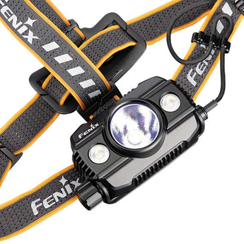 Fenix HP30R-V2 USB-C Rechargeable LED Headlamp - CREE XHP50 and XP-G3 S4 - 3000 Lumens - Includes 2 x 21700 - Black