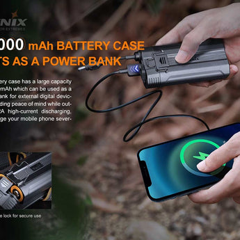 Fenix HP30R-V2 USB-C Rechargeable LED Headlamp - CREE XHP50 and XP-G3 S4 - 3000 Lumens - Includes 2 x 21700 - Black