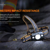 Fenix HP30R-V2 USB-C Rechargeable LED Headlamp - CREE XHP50 and XP-G3 S4 - 3000 Lumens - Includes 2 x 21700 - Black