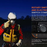 Fenix HP35R USB-C Rechargeable LED Headlamp - 4000 Lumens - Includes 10000mAh Li-ion Battery Pack or Rescue Edition