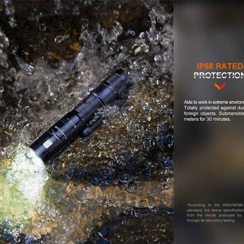 Fenix LD12R USB-C Rechargeable LED Flashlight - 600 Lumens - Includes 1 x 14500