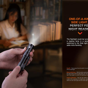 Fenix LD12R USB-C Rechargeable LED Flashlight - 600 Lumens - Includes 1 x 14500