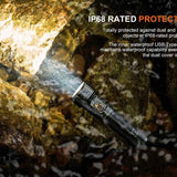 Fenix LD36R USB-C Rechargeable LED Flashlight - 3600 Lumens - 3 x Luminus SFT25R Gen2 - Includes 1 x 21700 - Black or Flame Camo