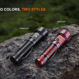 Fenix LD36R USB-C Rechargeable LED Flashlight - 3600 Lumens - 3 x Luminus SFT25R Gen2 - Includes 1 x 21700 - Black or Flame Camo