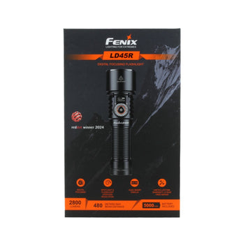 Fenix LD45R USB-C Rechargeable Digital Focusing LED Flashlight - 2800 Lumens - Luminus SFT70 - Includes 1 x 21700