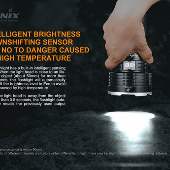 Fenix LR50R Multifunctional Super Bright LED Searchlight - 12000 Lumens - Luminus SST70 - Includes Li-ion Battery Pack