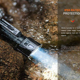 Fenix LR60R USB-A Rechargeable LED Searchlight - 21000 Lumens - 1 x Luminus SFT70, 12 x Luminus SST40 - Includes 1 x ARB-L56-4000 Li-ion Battery Pack