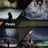 Fenix LR60R USB-A Rechargeable LED Searchlight - 21000 Lumens - 1 x Luminus SFT70, 12 x Luminus SST40 - Includes 1 x ARB-L56-4000 Li-ion Battery Pack