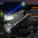 Fenix LR60R USB-A Rechargeable LED Searchlight - 21000 Lumens - 1 x Luminus SFT70, 12 x Luminus SST40 - Includes 1 x ARB-L56-4000 Li-ion Battery Pack