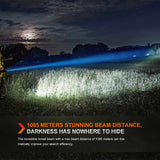 Fenix LR60R USB-A Rechargeable LED Searchlight - 21000 Lumens - 1 x Luminus SFT70, 12 x Luminus SST40 - Includes 1 x ARB-L56-4000 Li-ion Battery Pack