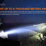 Fenix LR80R Darkness Destroyer USB-C Rechargeable LED Searchlight - 6 x Luminus SST70 - 18000 Lumens - Includes 7.2V 12000mAh Li-ion Battery Pack