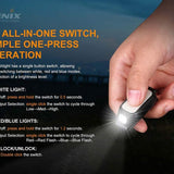 Fenix Mini Lite USB-C Rechargeable Multipurpose LED Flashlight - 150 Lumens - MATCH CA18 LED - Uses Built-in 275mAh Li-poly Battery Pack