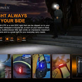 Fenix Mini Lite USB-C Rechargeable Multipurpose LED Flashlight - 150 Lumens - MATCH CA18 LED - Uses Built-in 275mAh Li-poly Battery Pack