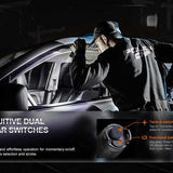 Fenix PD35R USB-C Rechargeable LED Flashlight - 3 x Luminus SFT40 - 1700 Lumens - Includes 1 x 18650