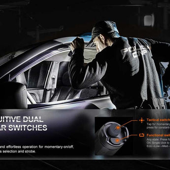 Fenix PD35R USB-C Rechargeable LED Flashlight - 3 x Luminus SFT40 - 1700 Lumens - Includes 1 x 18650